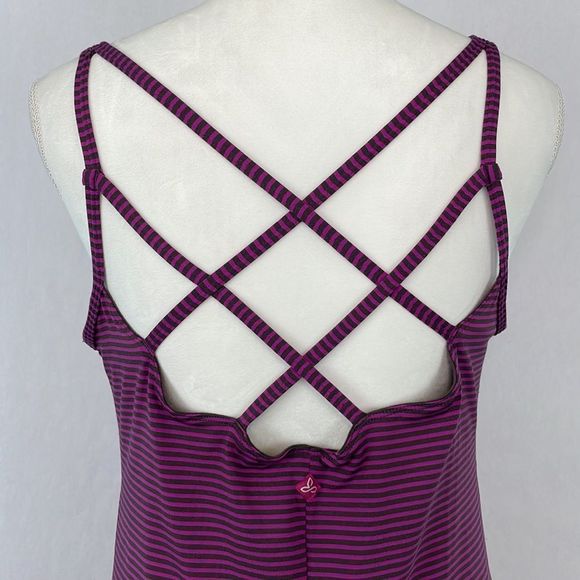 Prana Rebecca Dress in Vivid Viola. Purple with Brown Stripes. Size XL. NWT. - Picture 11 of 16